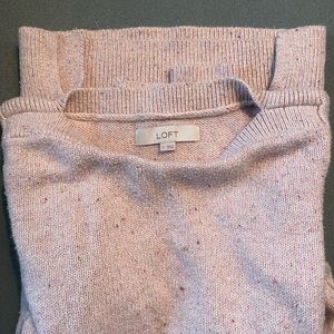 Loft Pale pink soft spun sweater